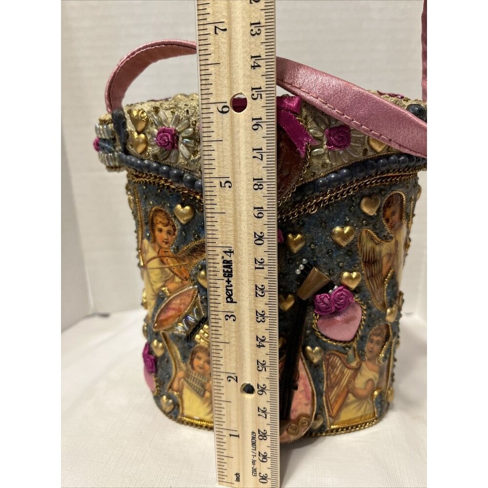 Mary Francis Embellished Mini Bag with Angel Motif - Picture 7 of 16